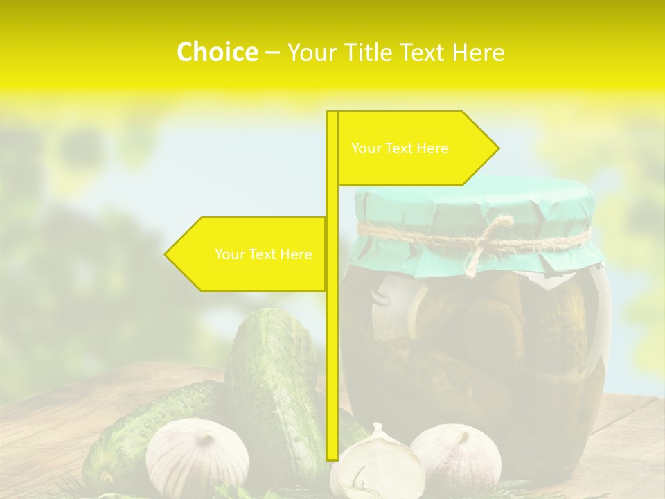 Macro Condiment Kitchen PowerPoint Template