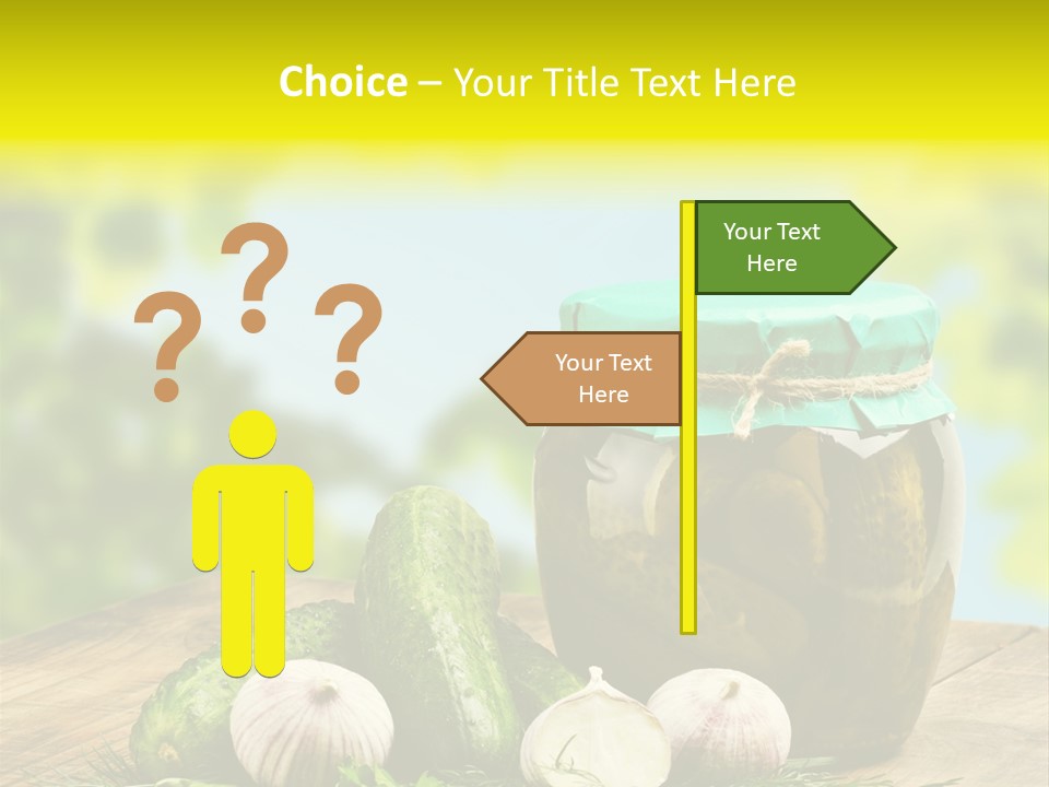 Macro Condiment Kitchen PowerPoint Template