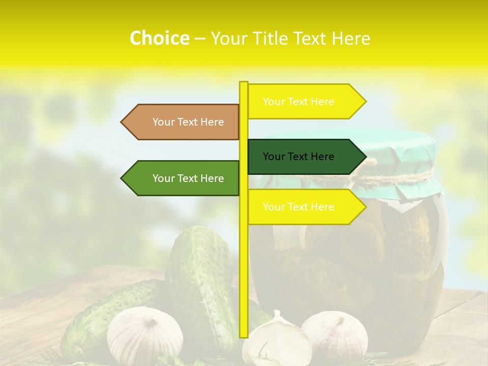 Macro Condiment Kitchen PowerPoint Template