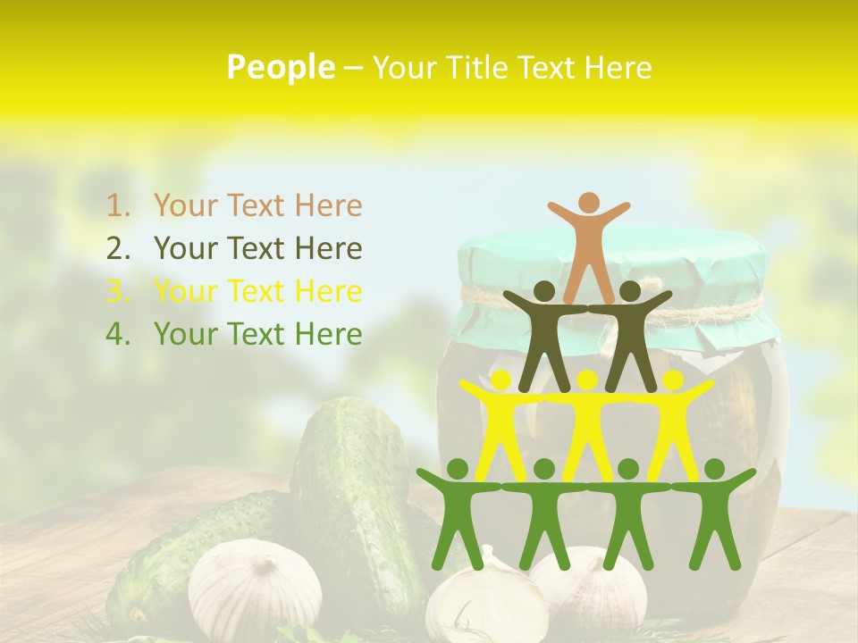 Macro Condiment Kitchen PowerPoint Template