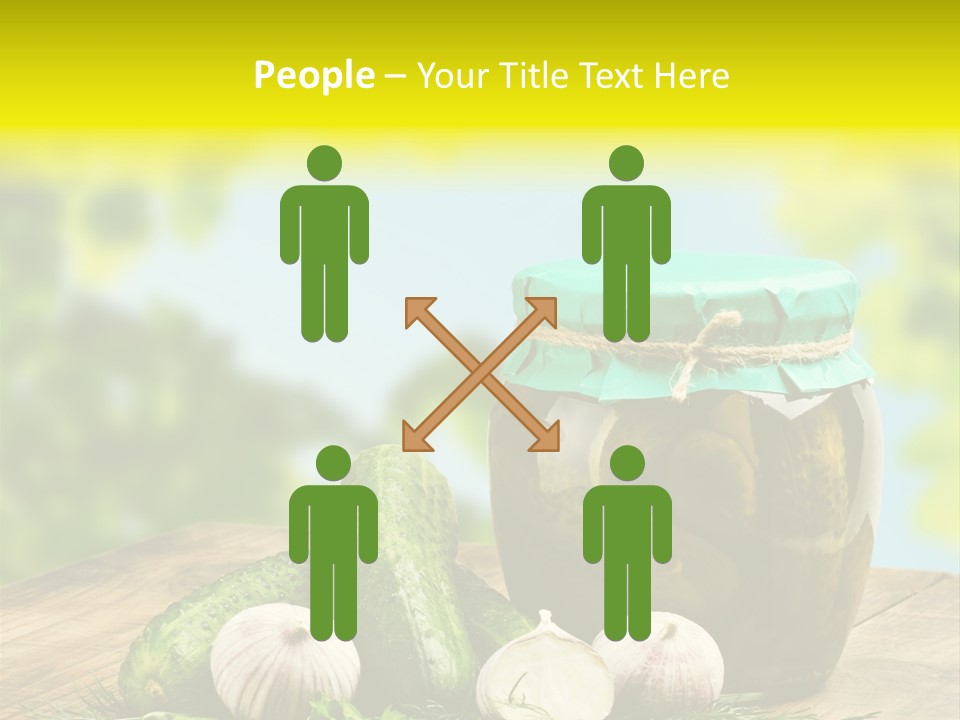 Macro Condiment Kitchen PowerPoint Template