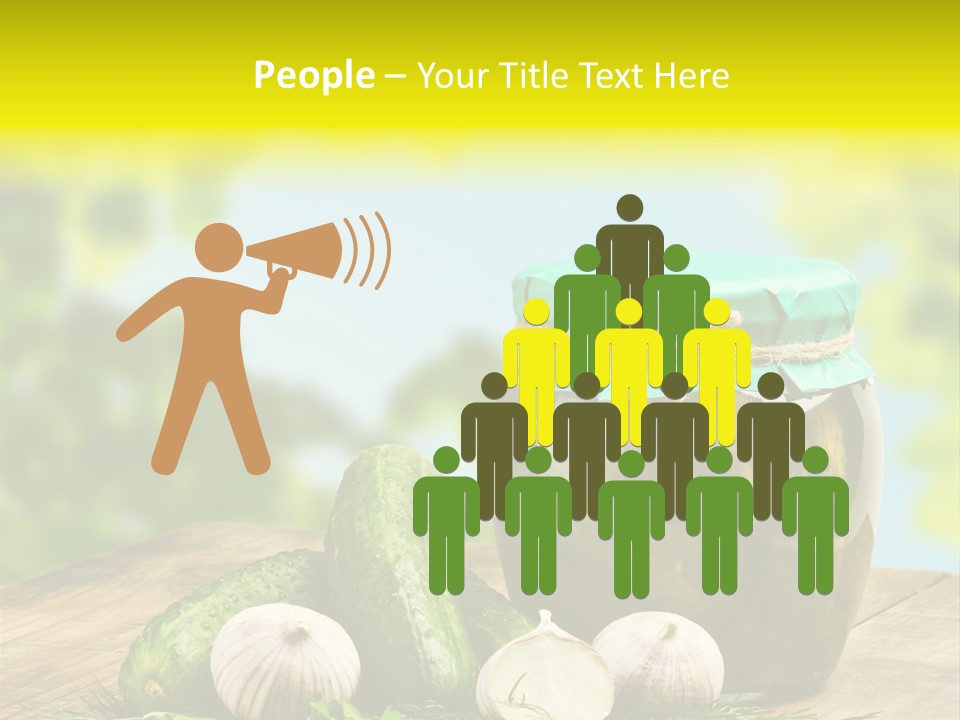 Macro Condiment Kitchen PowerPoint Template