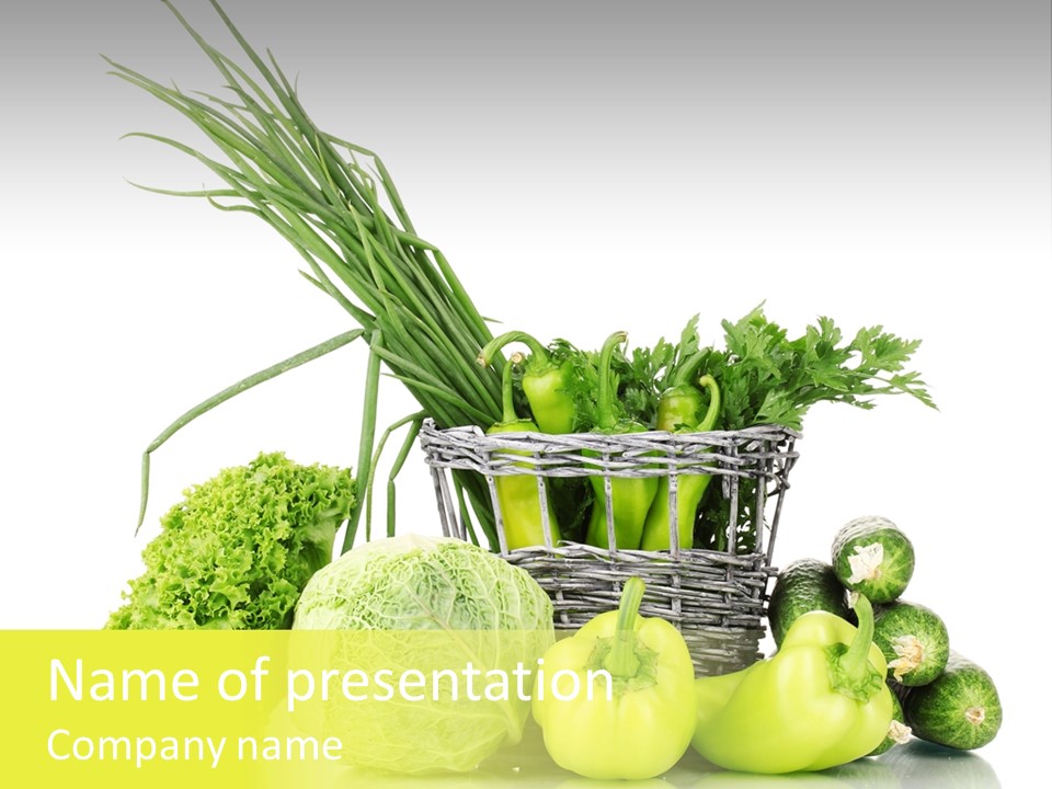 Harvest Kitchen Vegetable PowerPoint Template