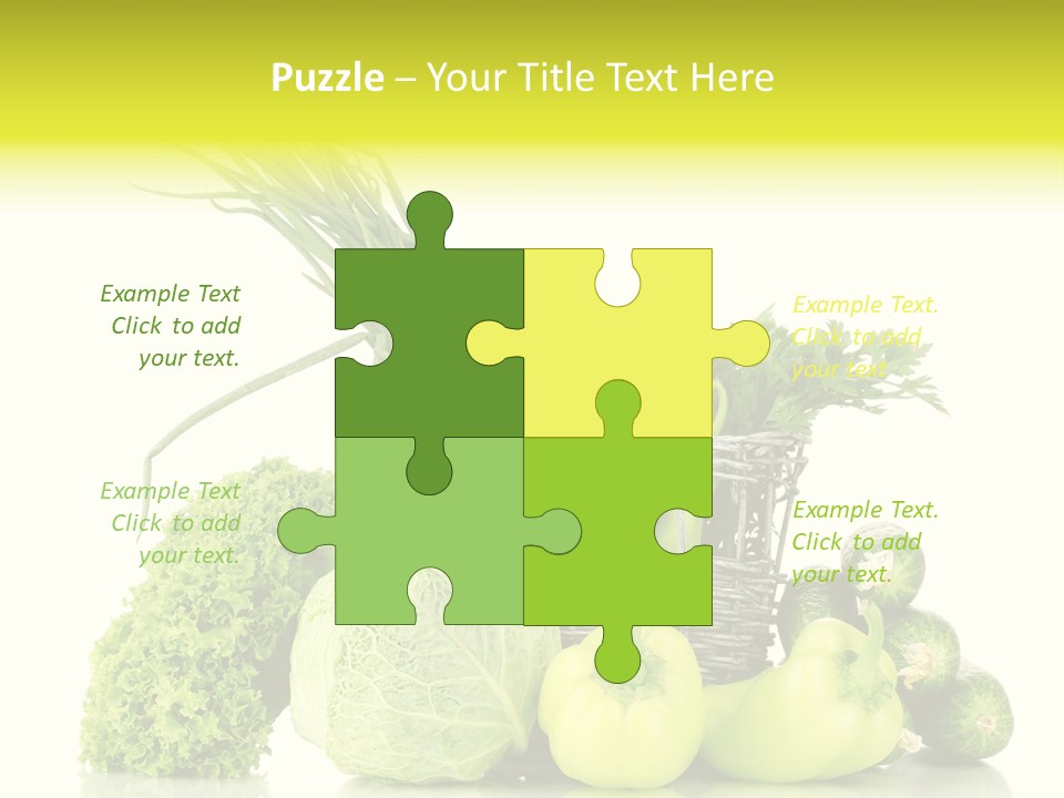 Harvest Kitchen Vegetable PowerPoint Template