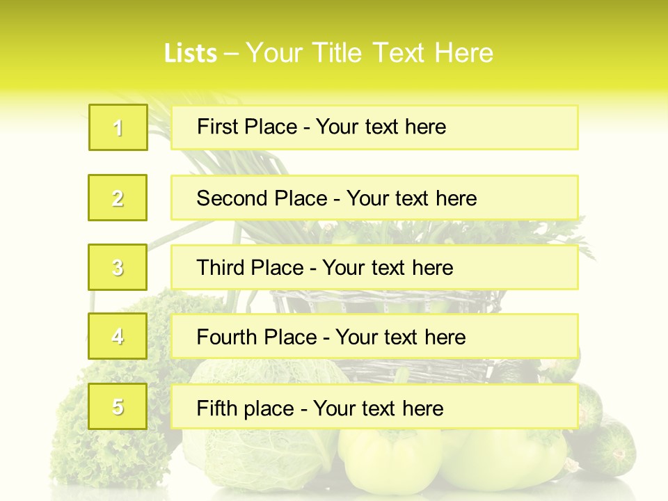 Harvest Kitchen Vegetable PowerPoint Template