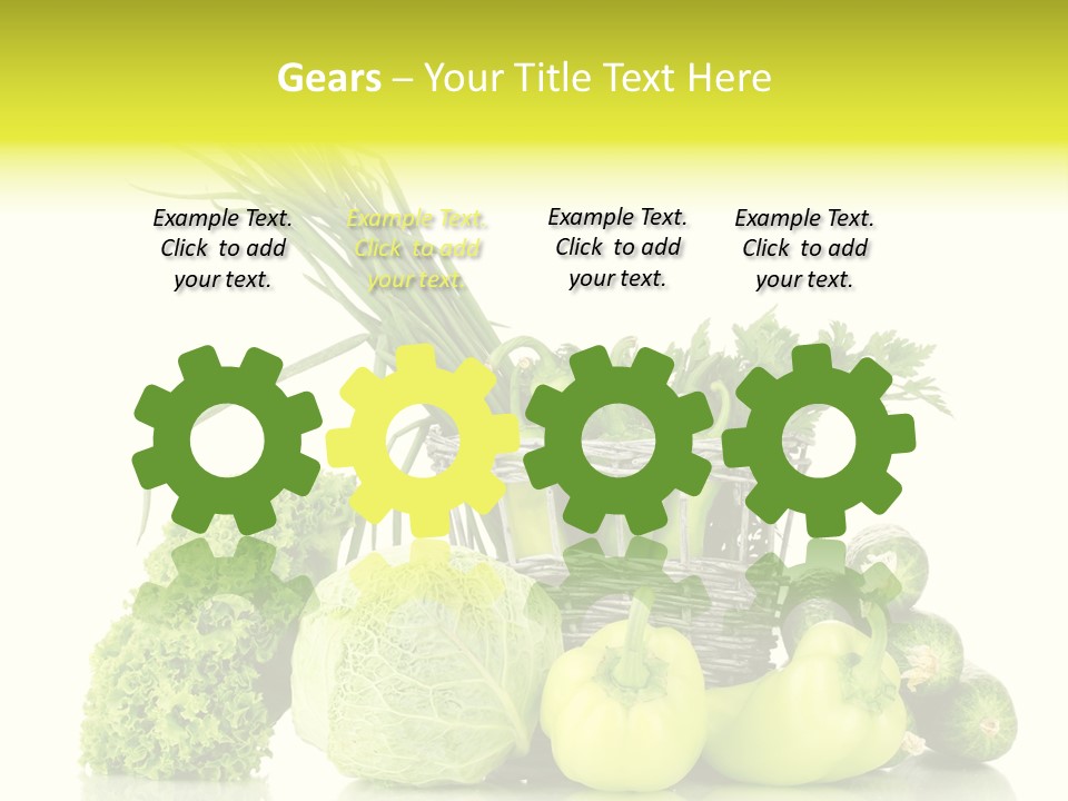 Harvest Kitchen Vegetable PowerPoint Template