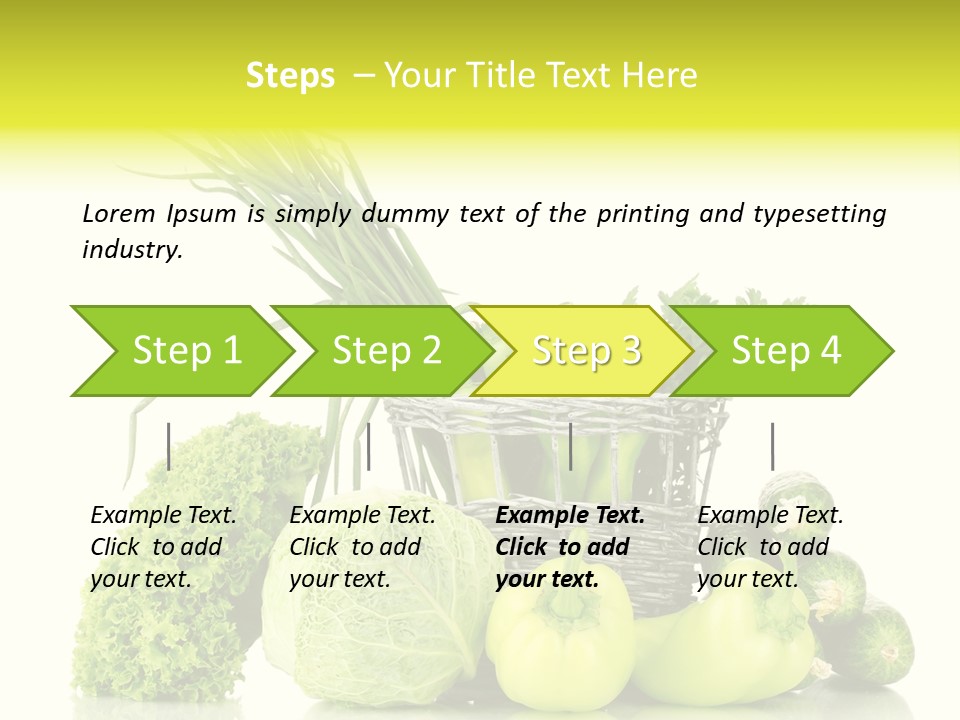 Harvest Kitchen Vegetable PowerPoint Template