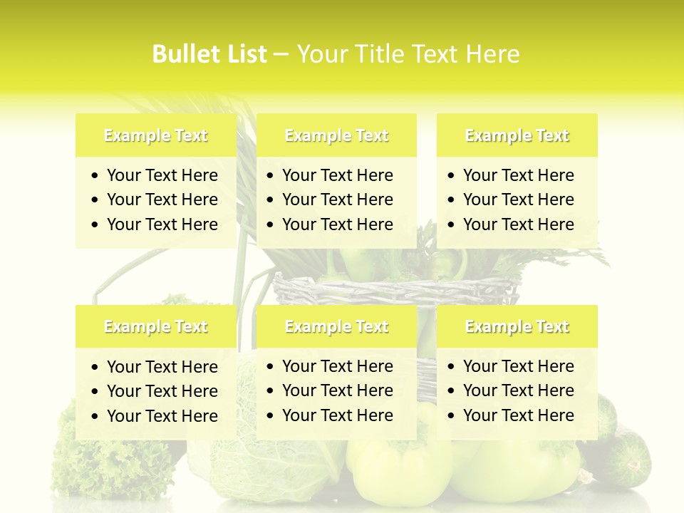 Harvest Kitchen Vegetable PowerPoint Template