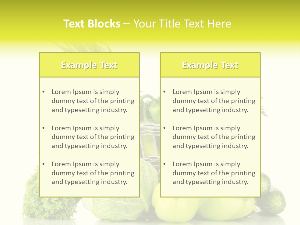 Harvest Kitchen Vegetable PowerPoint Template