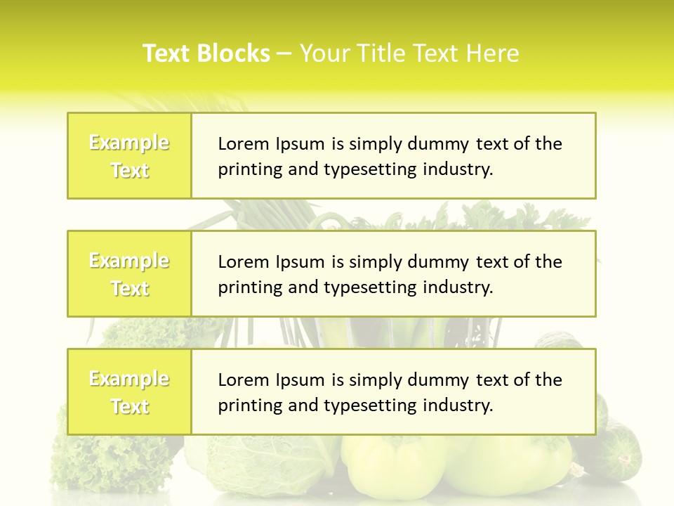 Harvest Kitchen Vegetable PowerPoint Template