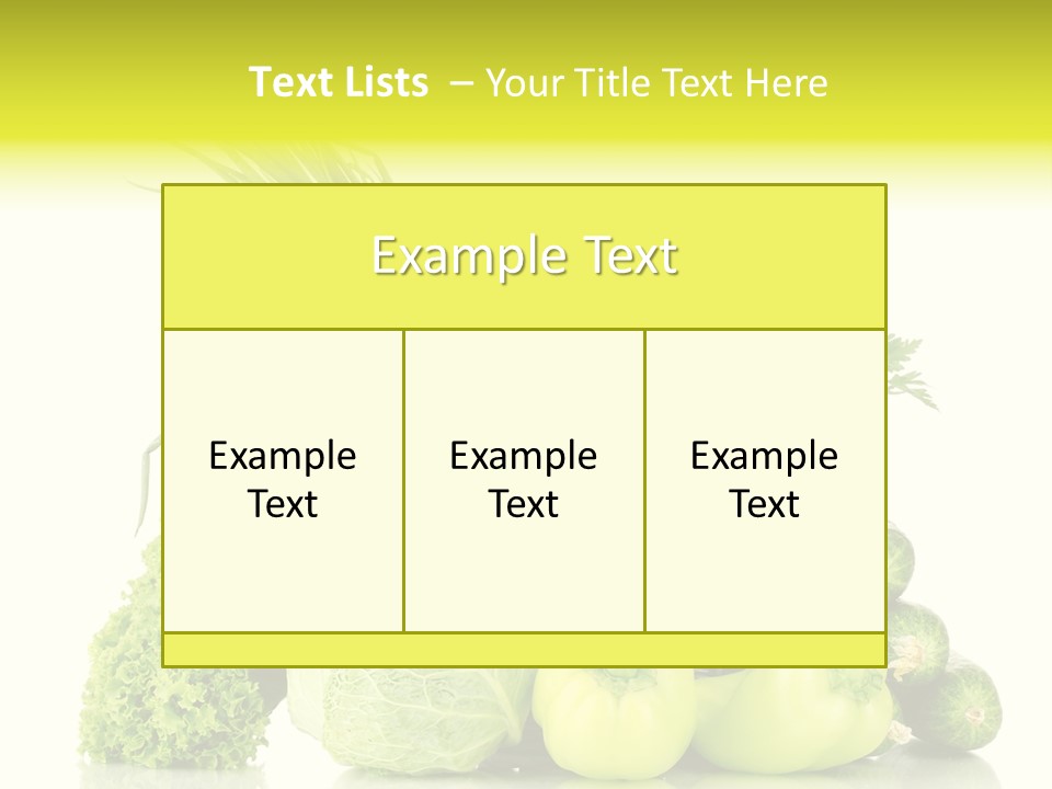 Harvest Kitchen Vegetable PowerPoint Template