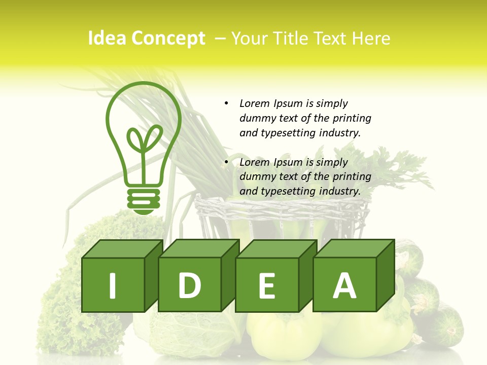 Harvest Kitchen Vegetable PowerPoint Template