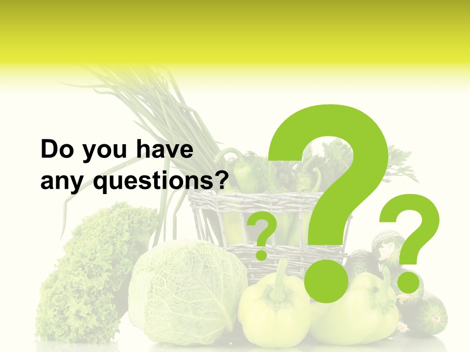 Harvest Kitchen Vegetable PowerPoint Template