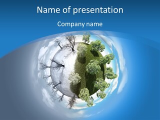 Small Grove Leafless PowerPoint Template