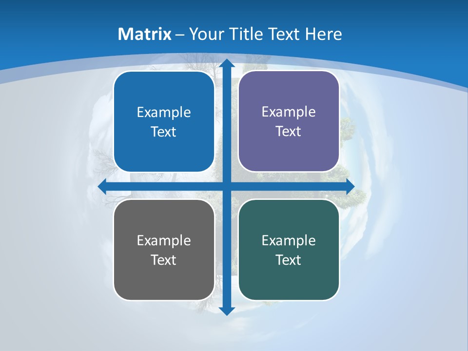 Small Grove Leafless PowerPoint Template