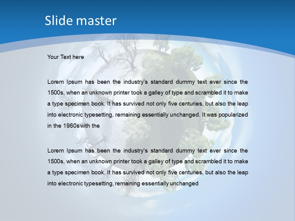 Small Grove Leafless PowerPoint Template