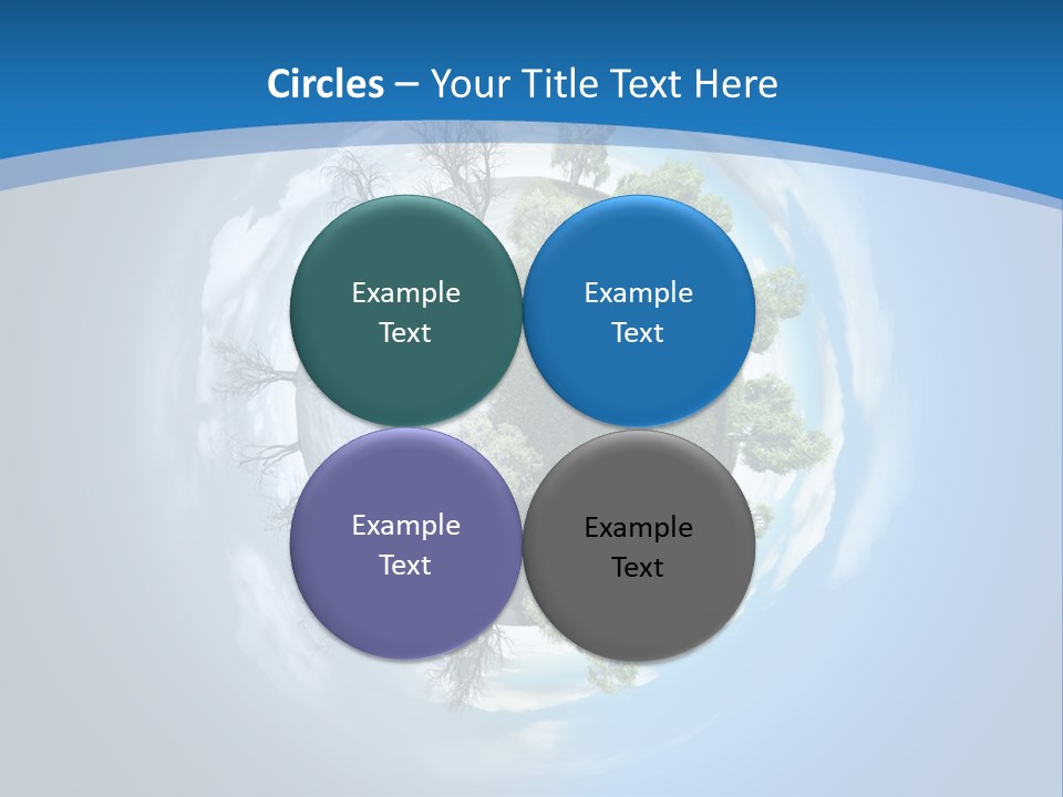 Small Grove Leafless PowerPoint Template