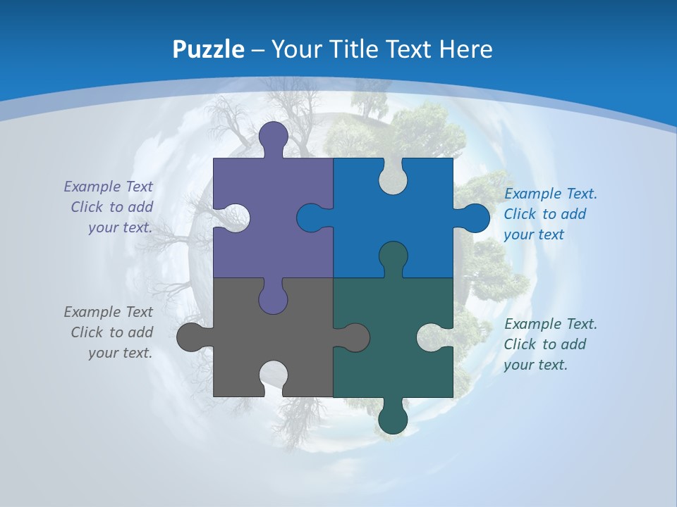 Small Grove Leafless PowerPoint Template