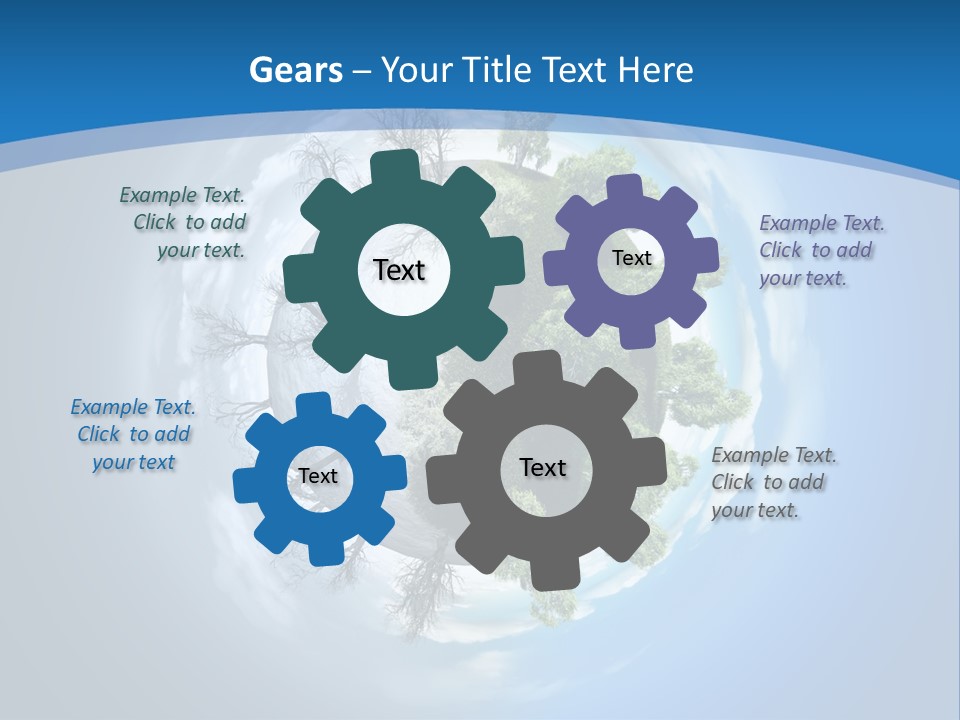 Small Grove Leafless PowerPoint Template
