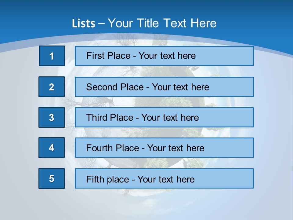 Small Grove Leafless PowerPoint Template