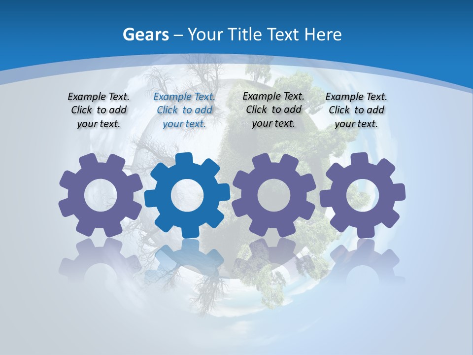 Small Grove Leafless PowerPoint Template