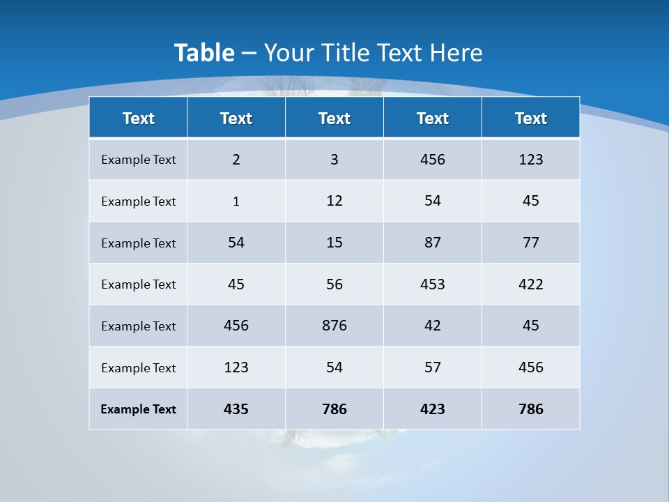 Small Grove Leafless PowerPoint Template