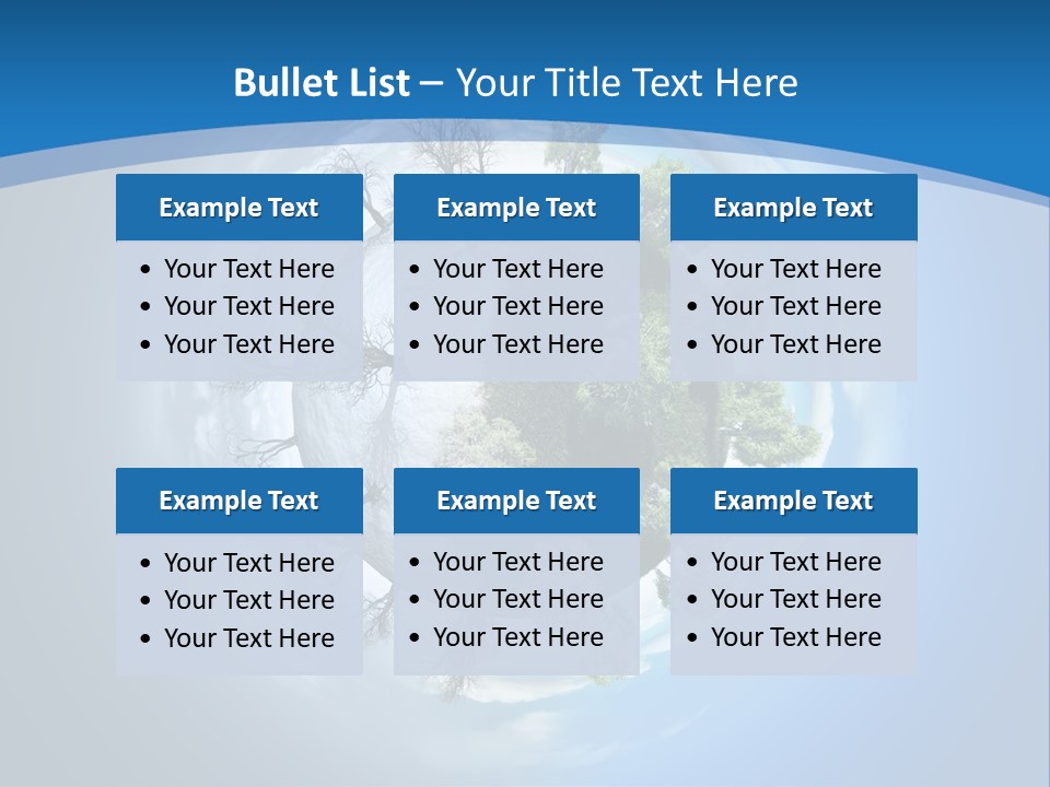 Small Grove Leafless PowerPoint Template