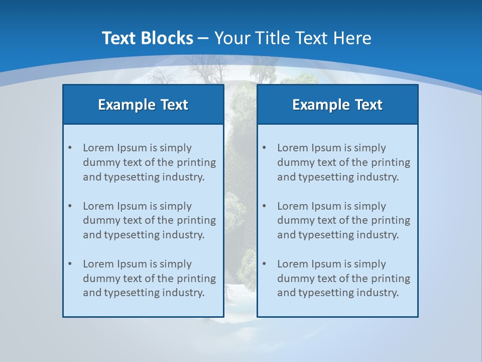 Small Grove Leafless PowerPoint Template