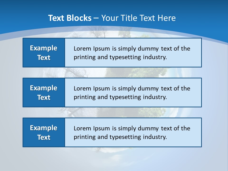 Small Grove Leafless PowerPoint Template