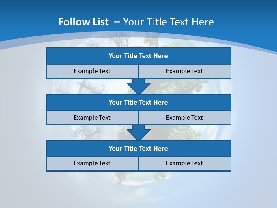 Small Grove Leafless PowerPoint Template