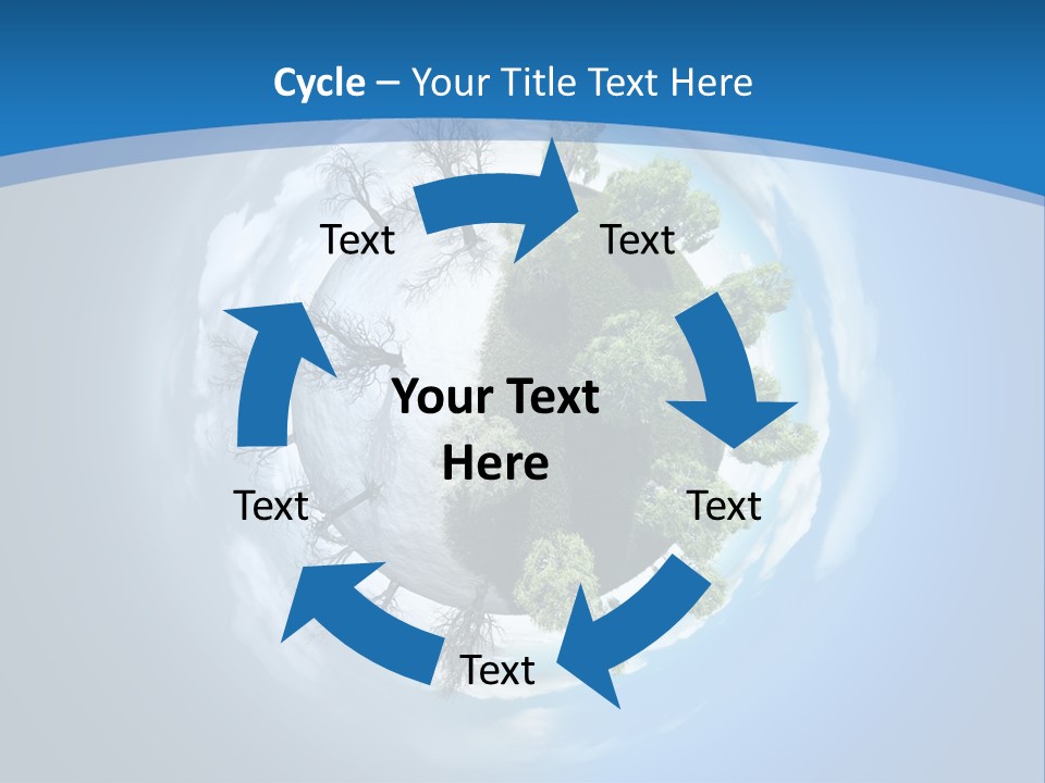 Small Grove Leafless PowerPoint Template