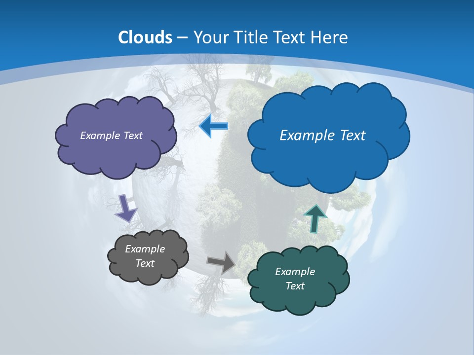 Small Grove Leafless PowerPoint Template