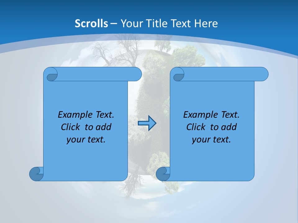 Small Grove Leafless PowerPoint Template