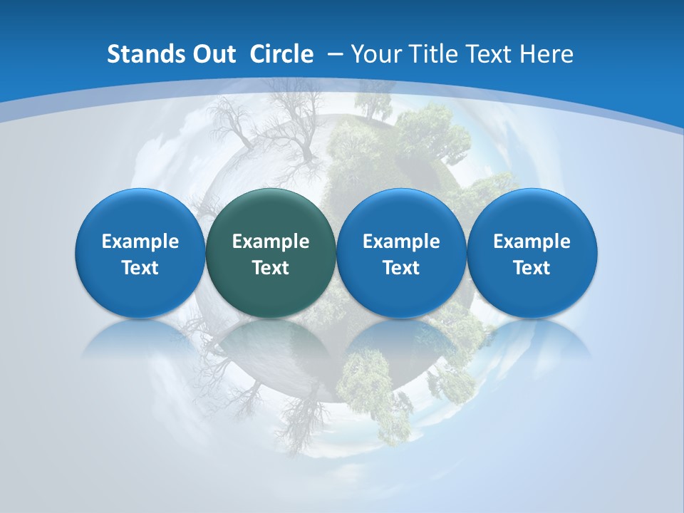 Small Grove Leafless PowerPoint Template