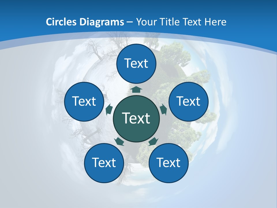 Small Grove Leafless PowerPoint Template