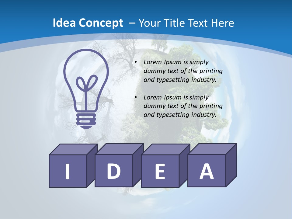 Small Grove Leafless PowerPoint Template