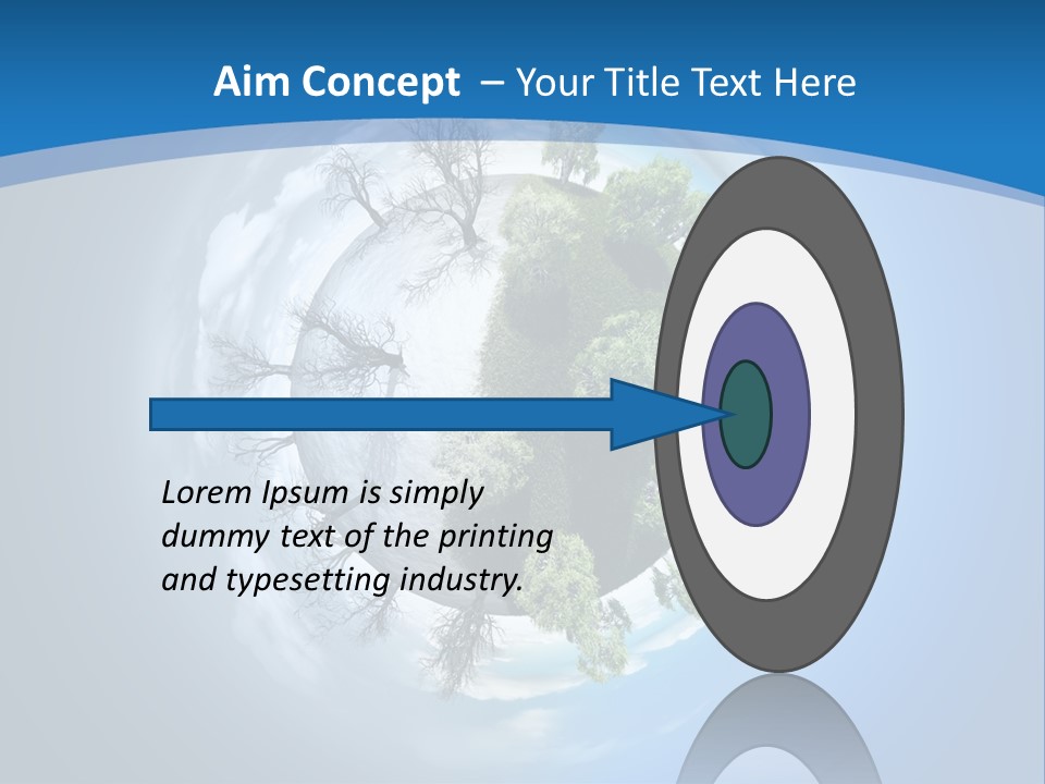 Small Grove Leafless PowerPoint Template