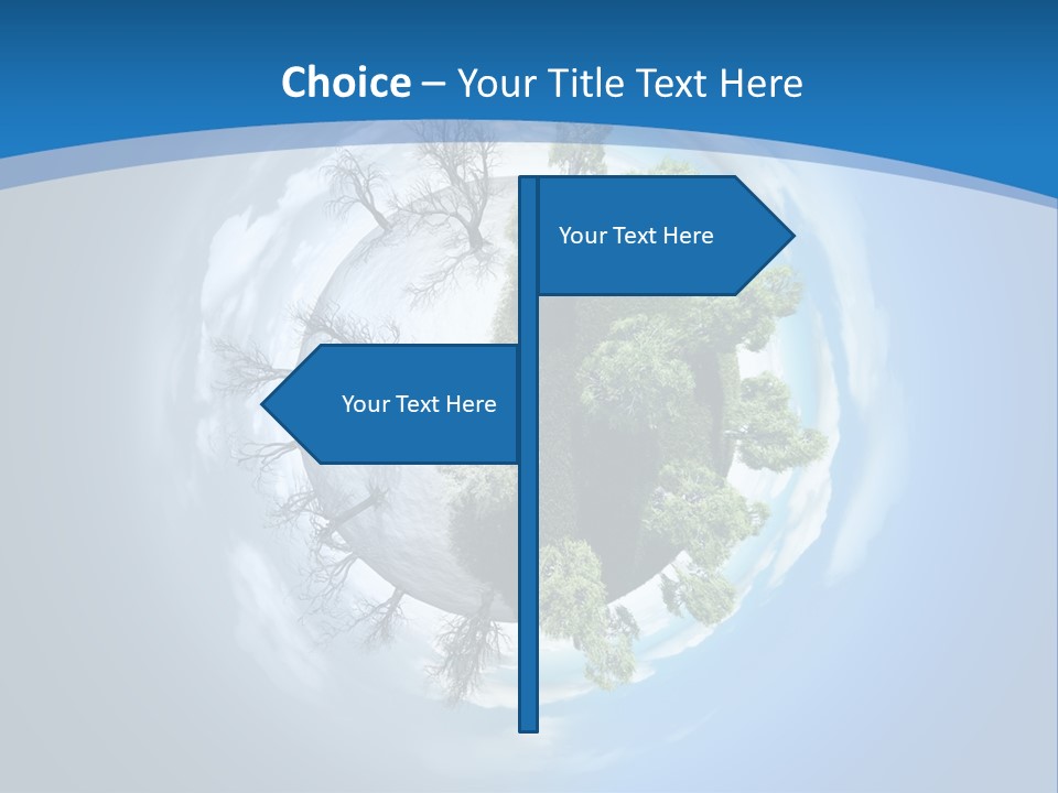 Small Grove Leafless PowerPoint Template