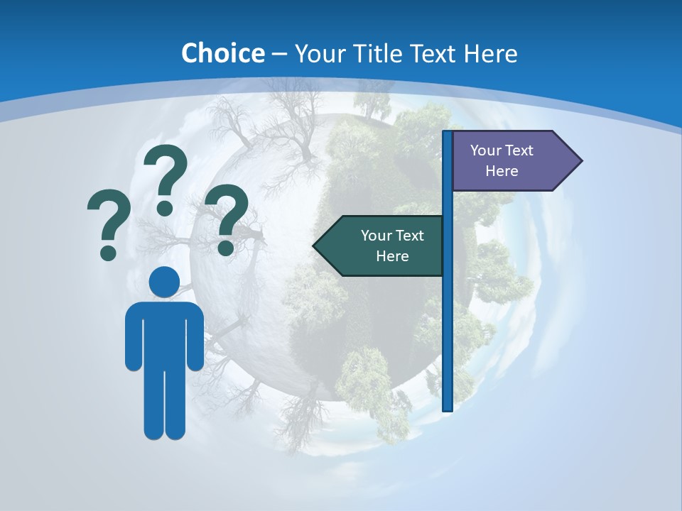 Small Grove Leafless PowerPoint Template