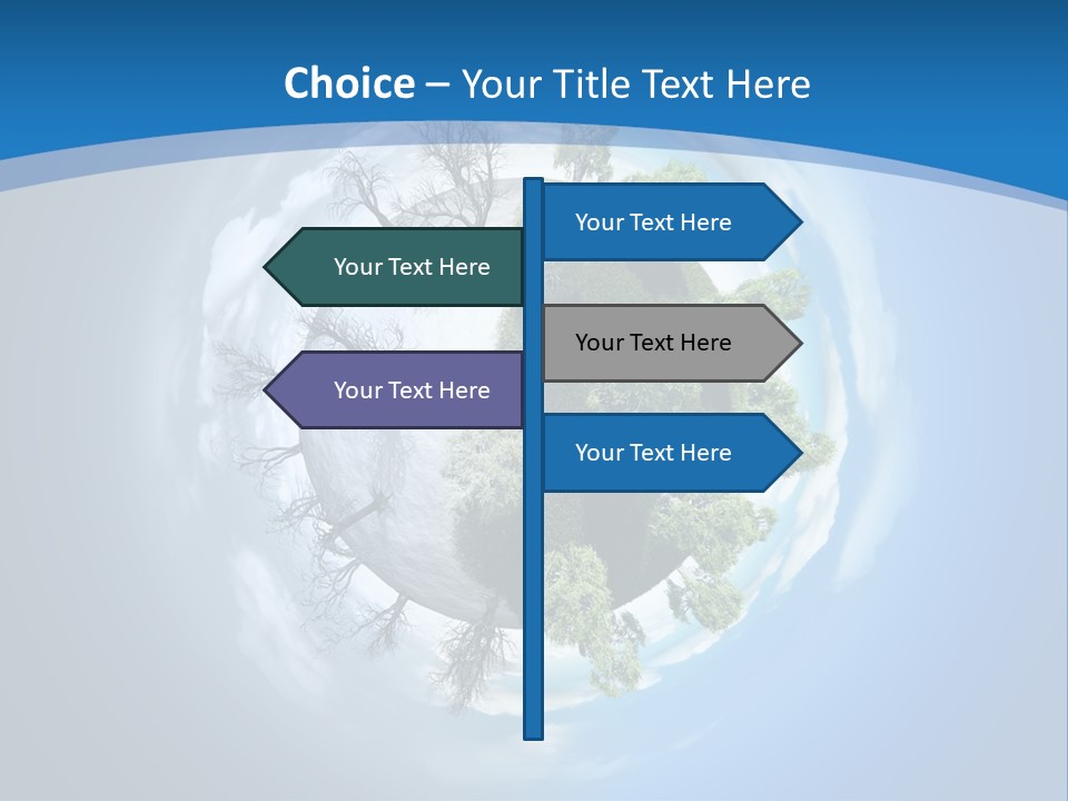 Small Grove Leafless PowerPoint Template