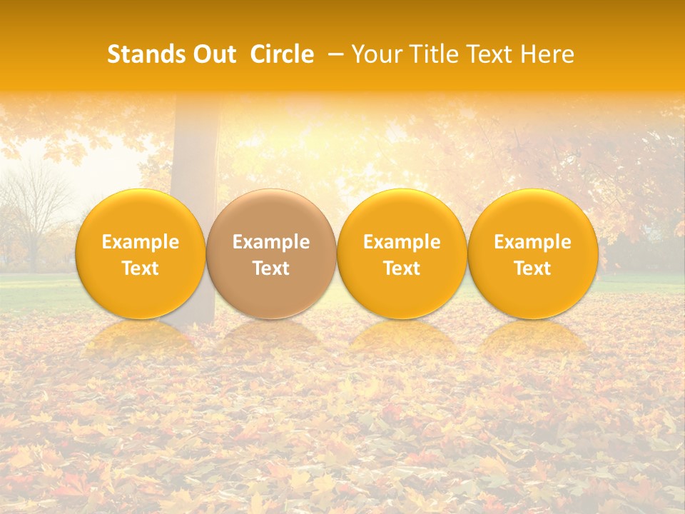 Sun Golden Green PowerPoint Template