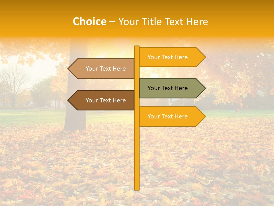 Sun Golden Green PowerPoint Template