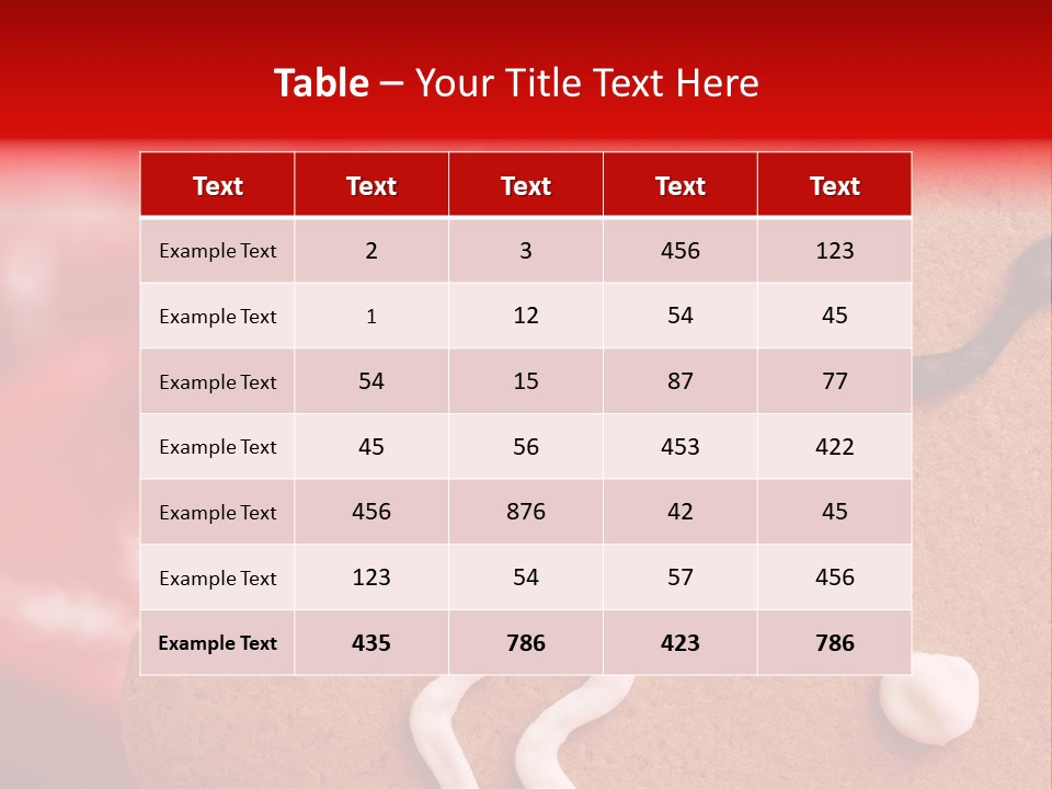 X Mas Detail Sweet PowerPoint Template