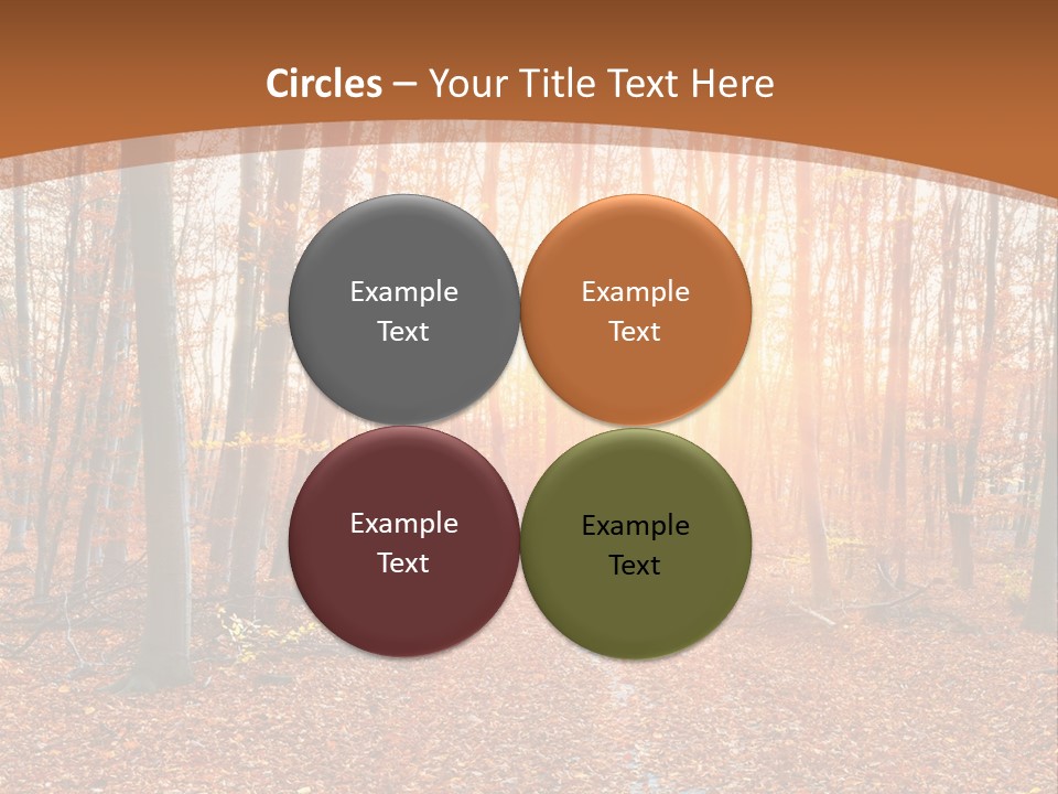 Outdoors Colorful Golden PowerPoint Template