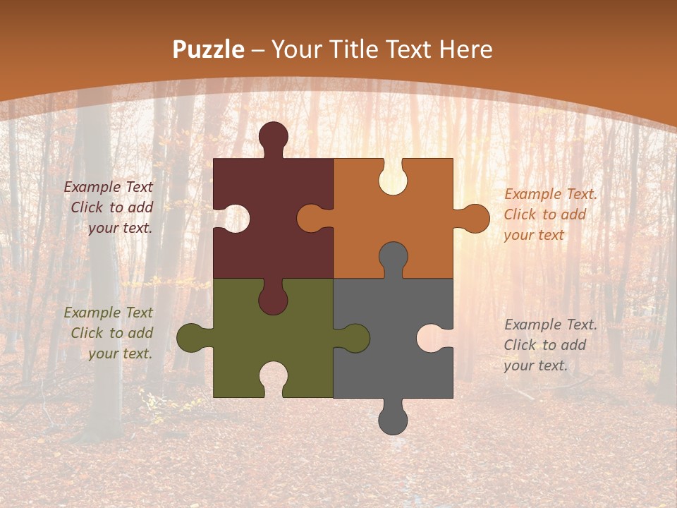 Outdoors Colorful Golden PowerPoint Template