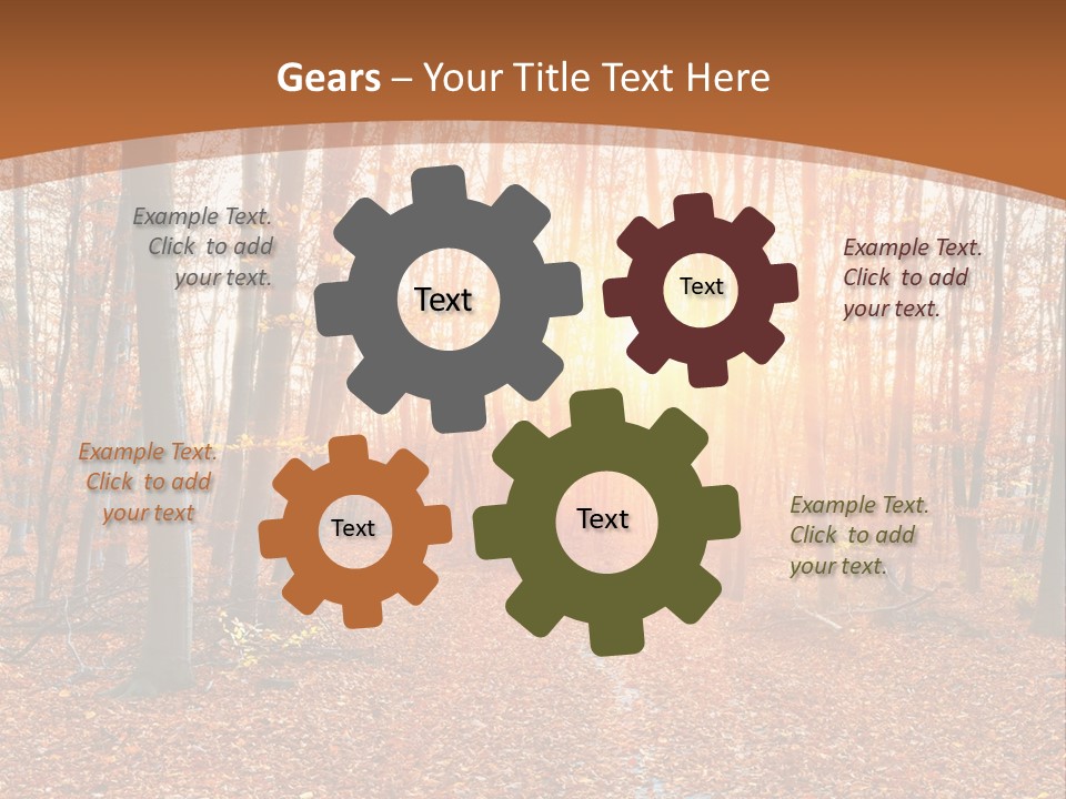 Outdoors Colorful Golden PowerPoint Template