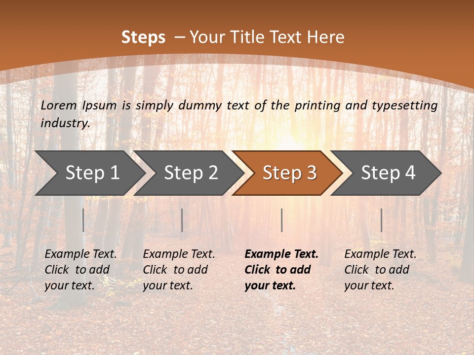 Outdoors Colorful Golden PowerPoint Template