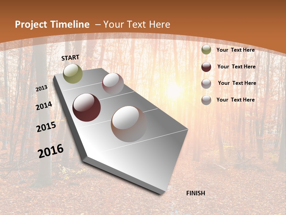 Outdoors Colorful Golden PowerPoint Template