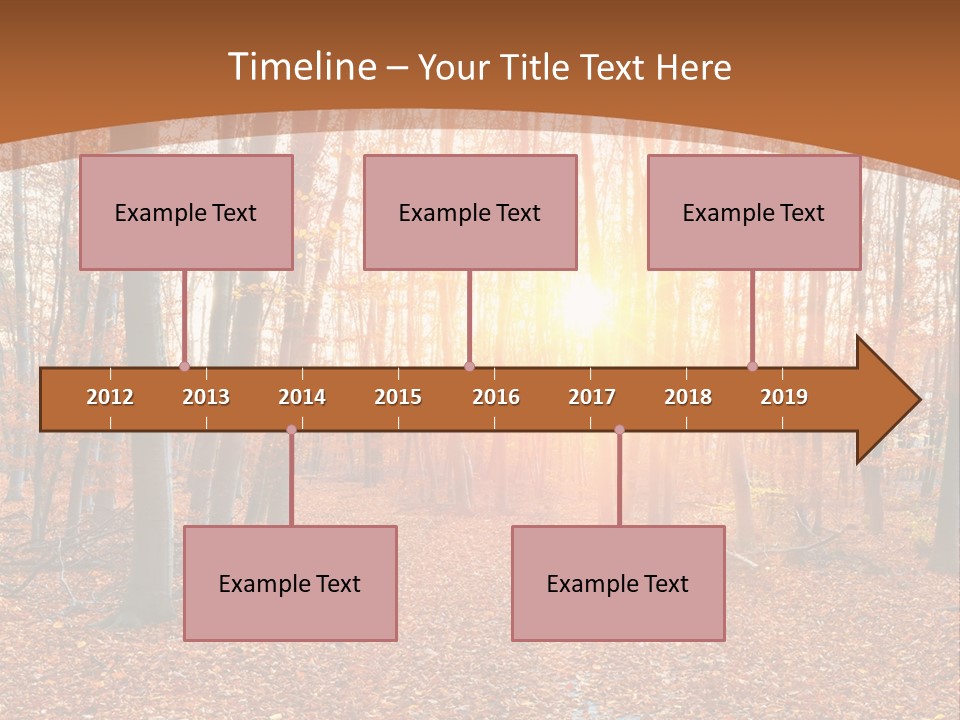 Outdoors Colorful Golden PowerPoint Template