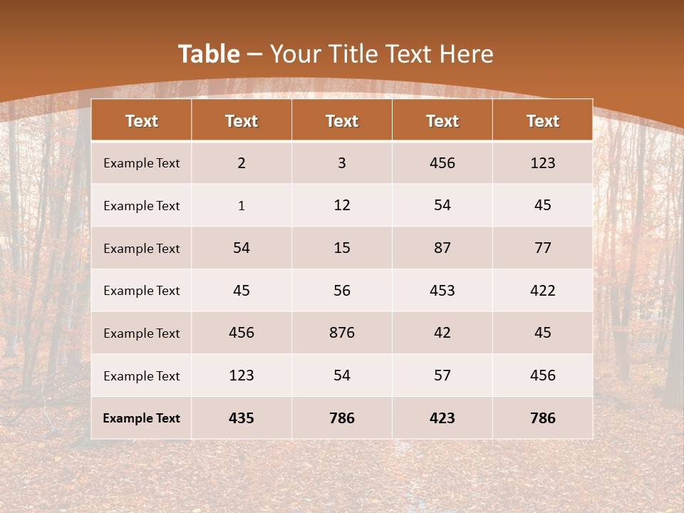 Outdoors Colorful Golden PowerPoint Template